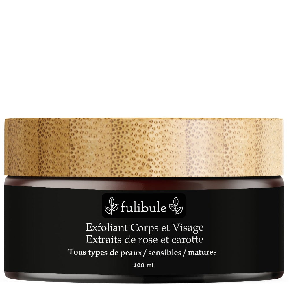 Exfoliant visage naturel rose carotte